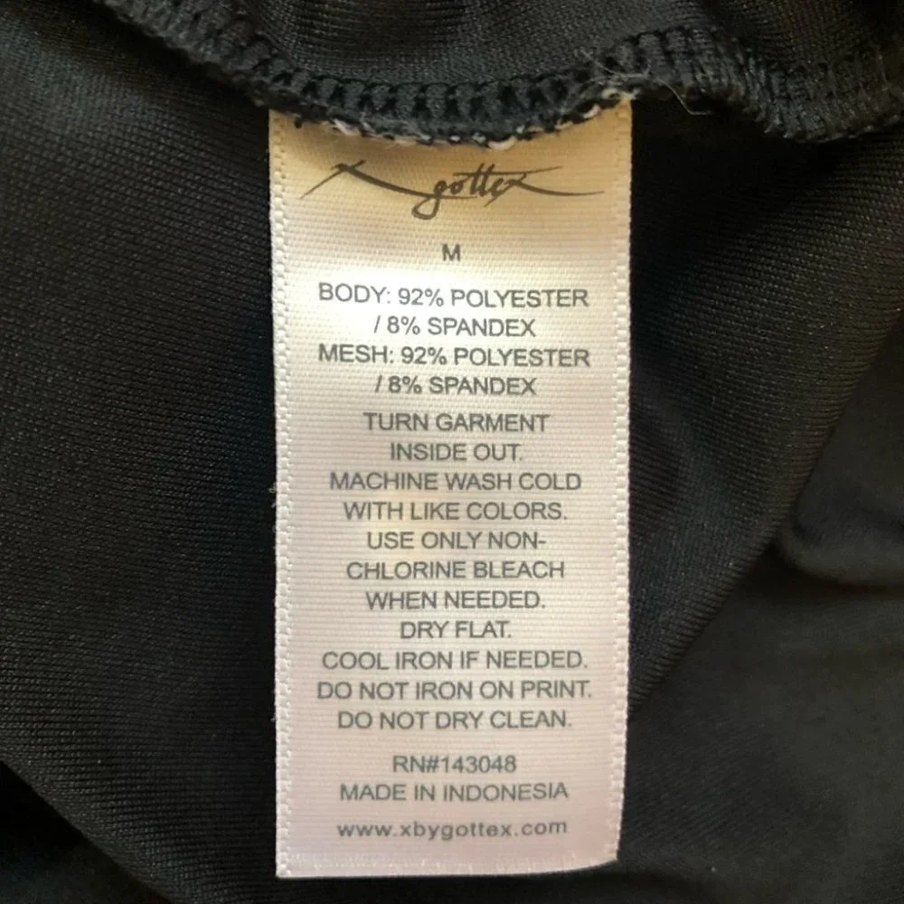 NWT X by Gottex Racerback Athletic Tank Black Ladies Med - Picture 12 of 14